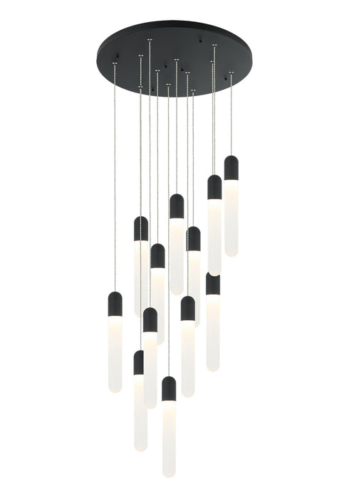 Matteo Lighting C65812MB LED Pendant, Matte Black