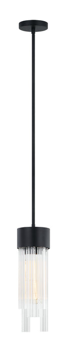 Matteo Lighting C66901MB One Light Pendant, Matte Black