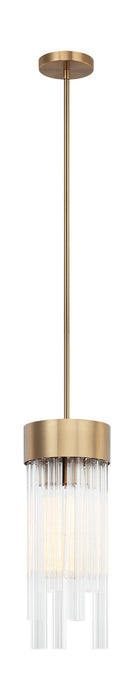 Matteo Lighting C66903AG Three Light Pendant, Aged Gold Brass
