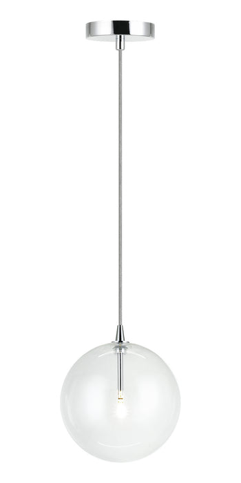 Matteo Lighting C81811CHCL One Light Pendant, Chrome