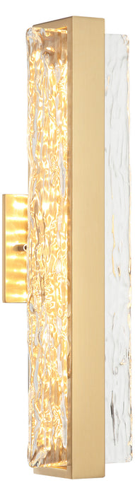 Matteo Lighting S02018AG LED Vanity, Aged Gold Brass