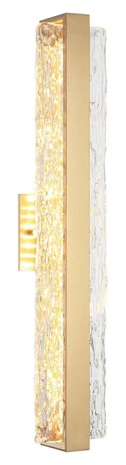 Matteo Lighting S02024AG LED Vanity, Aged Gold Brass
