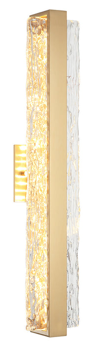 Matteo Lighting S02024AG LED Vanity, Aged Gold Brass