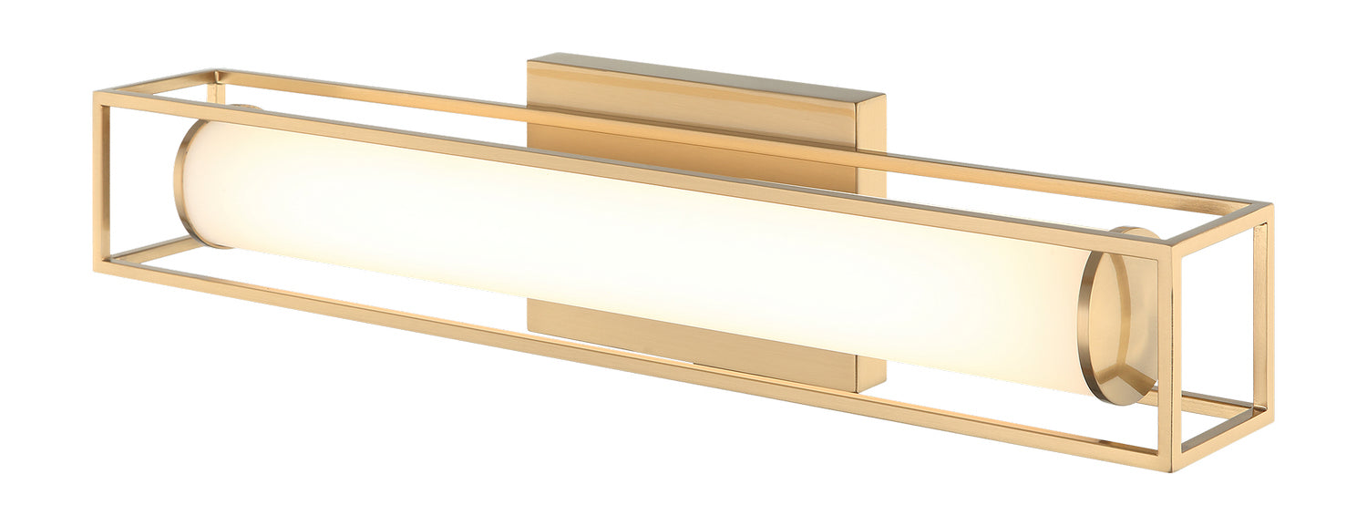Matteo Lighting S02320AG LED Vanity, Aged Gold Brass