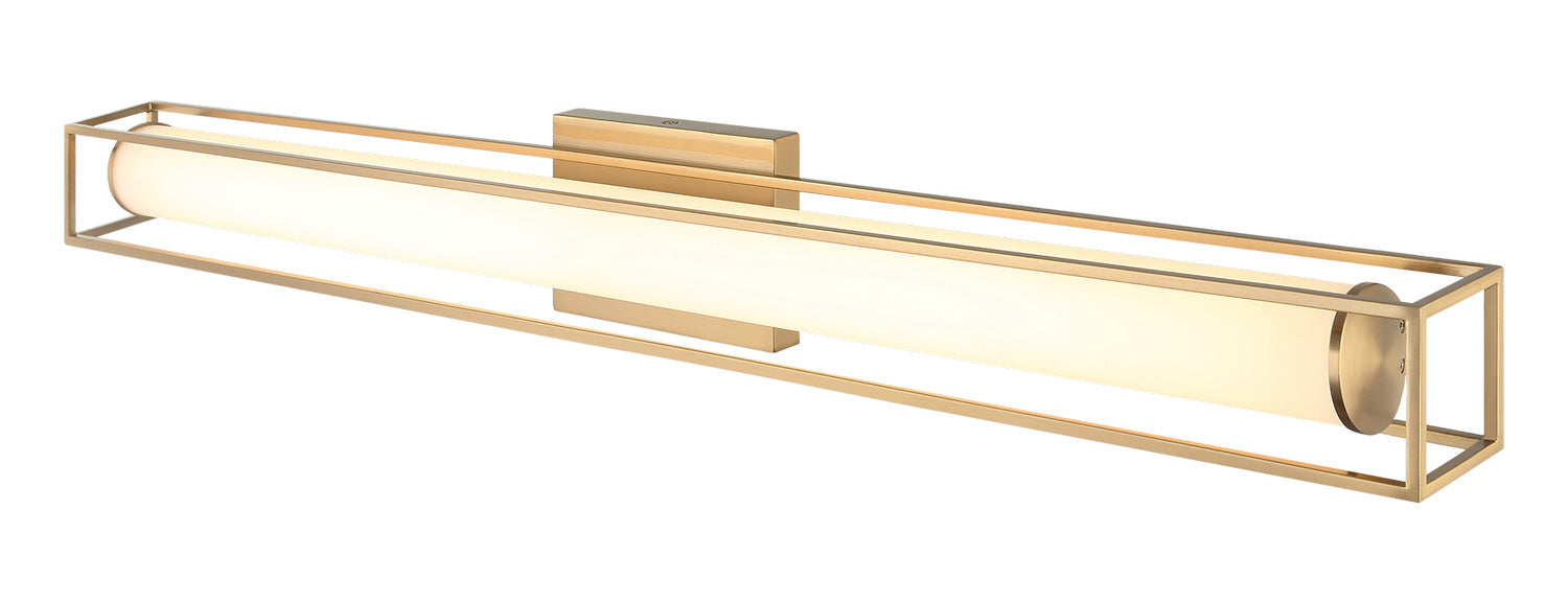 Matteo Lighting S02335AG LED Vanity, Aged Gold Brass