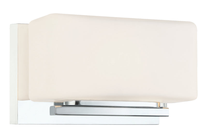 Matteo Lighting S10801CH One Light Wall Sconce, Chrome