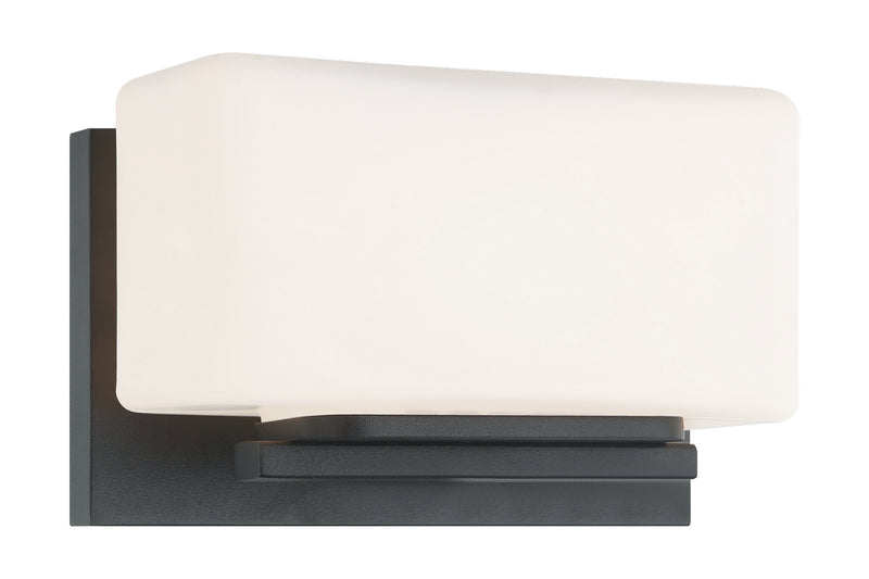 Matteo Lighting S10801MB One Light Wall Sconce, Matte Black