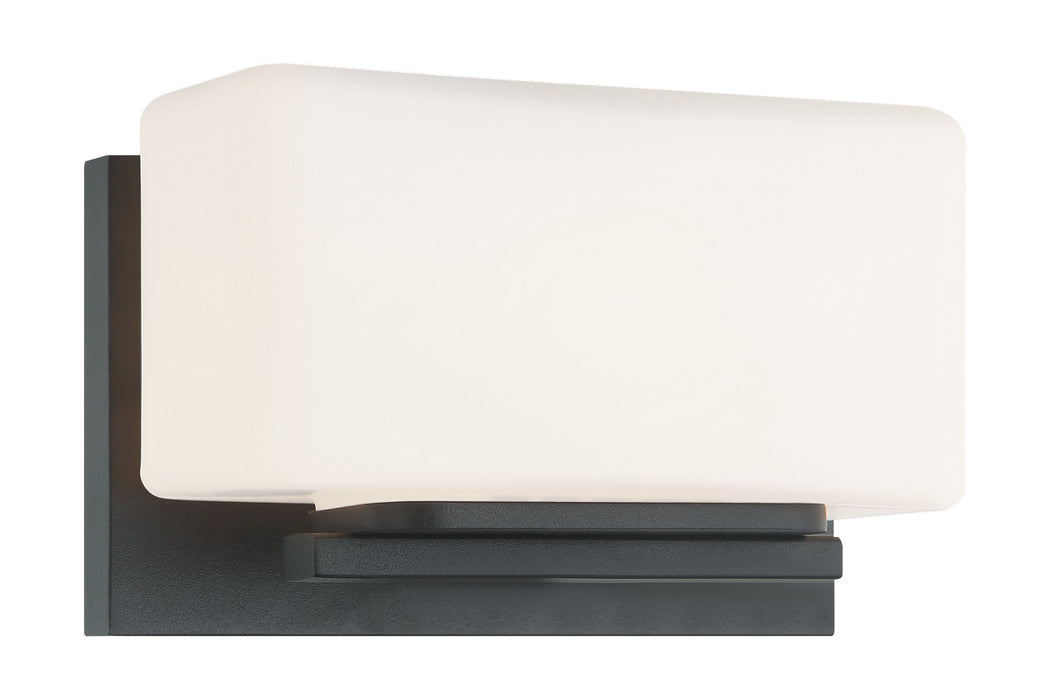 Matteo Lighting S10801MB One Light Wall Sconce, Matte Black