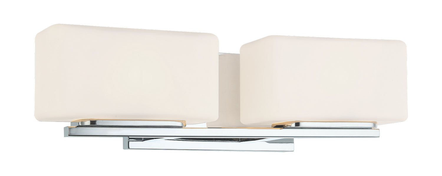 Matteo Lighting S10802CH Two Light Wall Sconce, Chrome