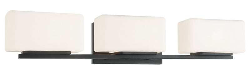 Matteo Lighting S10803MB Three Light Wall Sconce, Matte Black