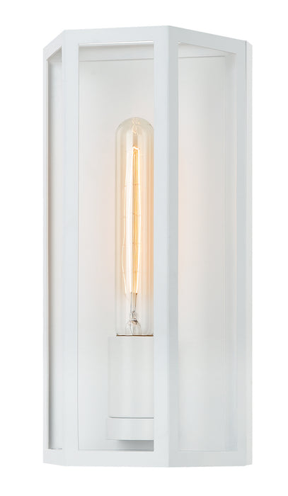 Matteo Lighting W64501WH One Light Wall Sconce, White