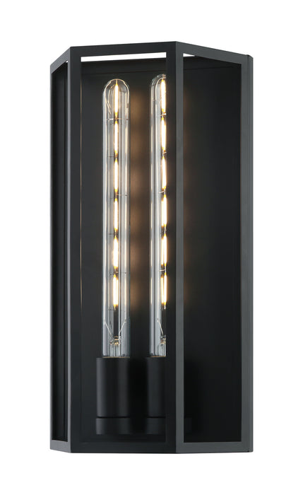 Matteo Lighting W64502MB Two Light Wall Sconce, Matte Black