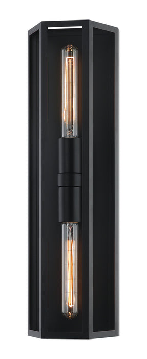 Matteo Lighting W64512MB Two Light Wall Sconce, Matte Black