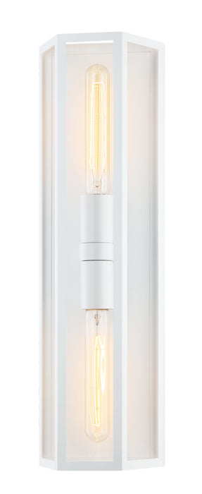 Matteo Lighting W64512WH Two Light Wall Sconce, White