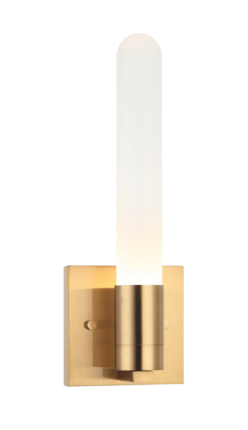 Matteo Lighting W65801AG LED Wall Sconce, Aged Gold Brass