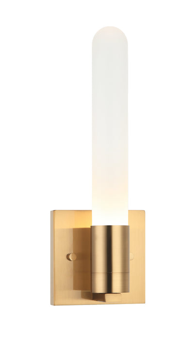 Matteo Lighting W65801AG LED Wall Sconce, Aged Gold Brass