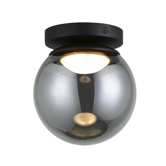 Matteo Lighting X61301MBSM LED Flush Mount, Matte Black