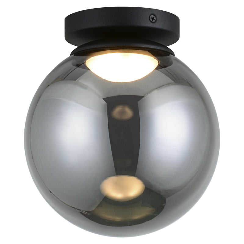 Matteo Lighting X61311MBSM LED Flush Mount, Matte Black