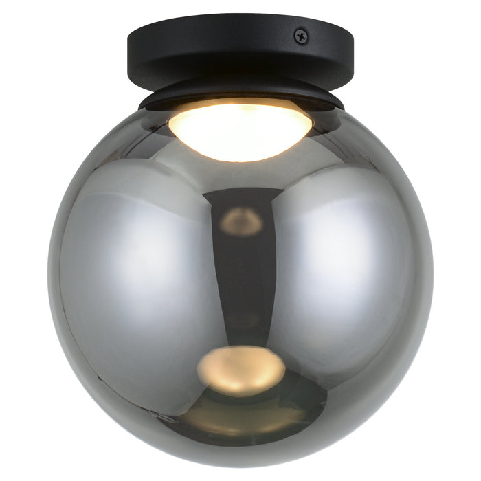 Matteo Lighting X61311MBSM LED Flush Mount, Matte Black