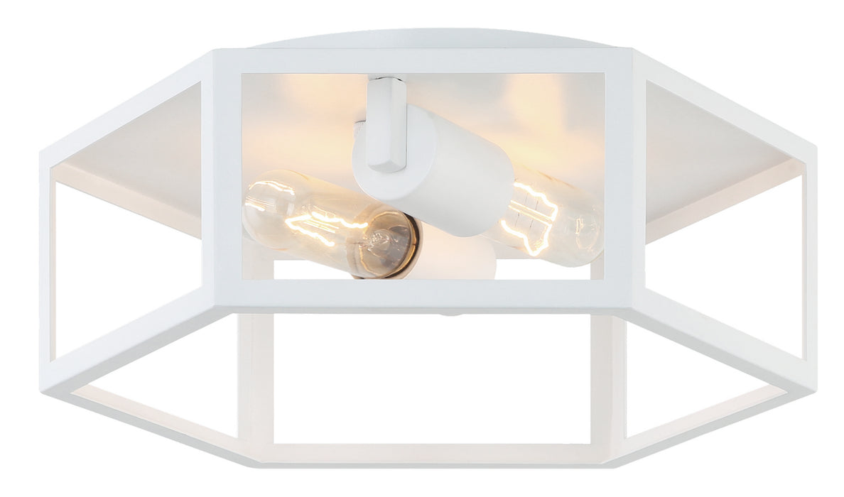 Matteo Lighting X64502WH Two Light Ceiling Mount, White