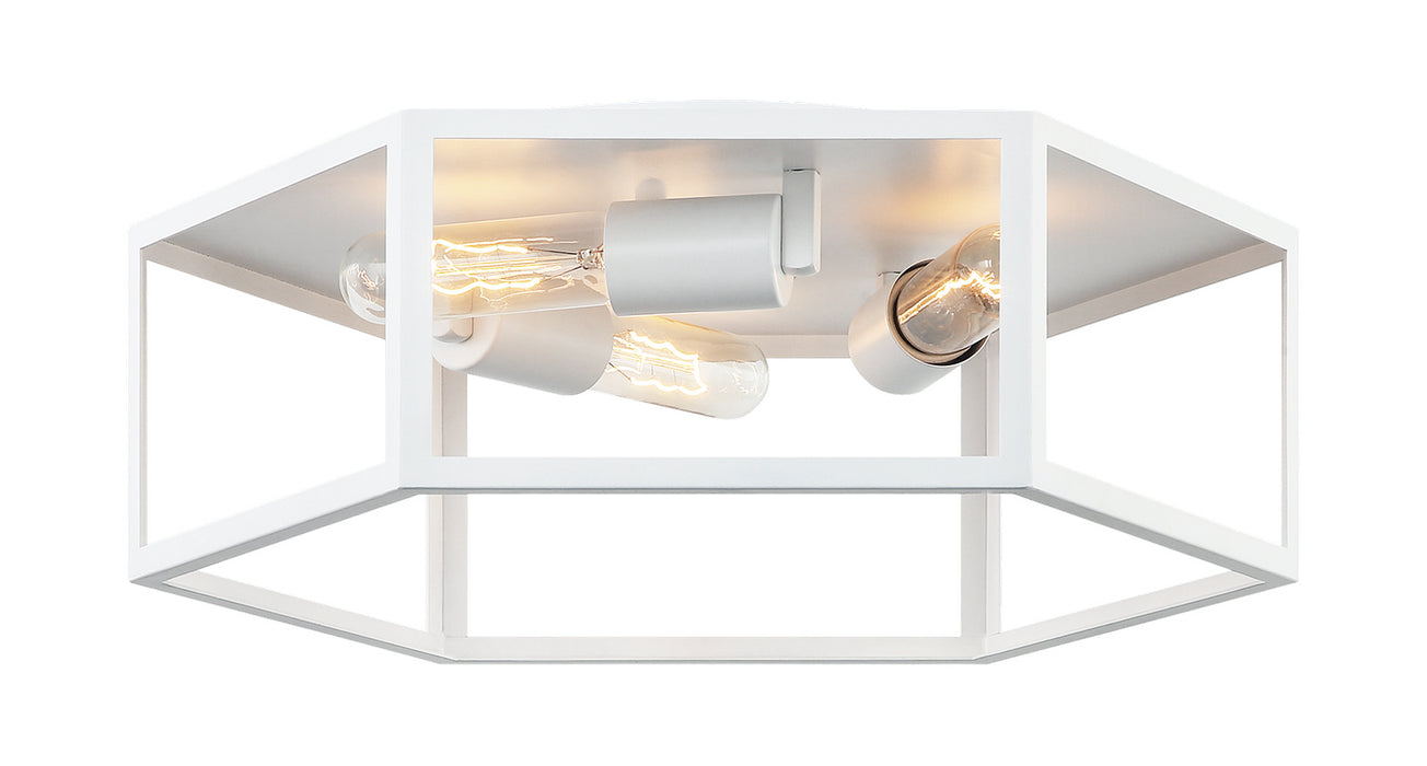 Matteo Lighting X64503WH Three Light Ceiling Mount, White