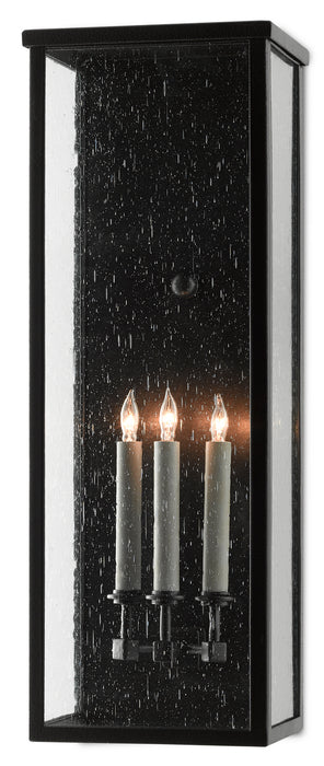 Currey and Company 5500-0039 Three Light Wall Sconce, Midnight