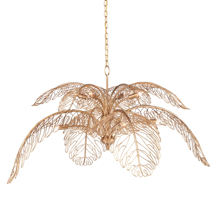 Currey and Company 9000-0847 Eight Light Chandelier, Brass