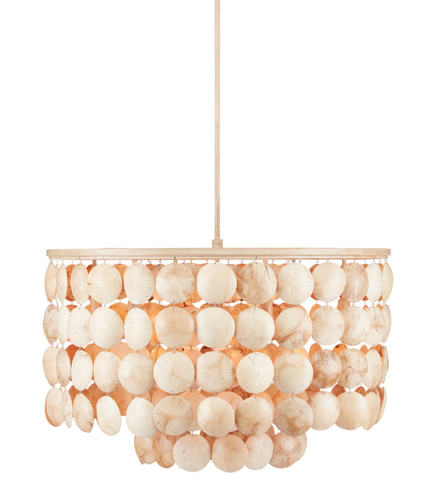 Currey and Company 9000-0849 Six Light Chandelier, Coco Cream