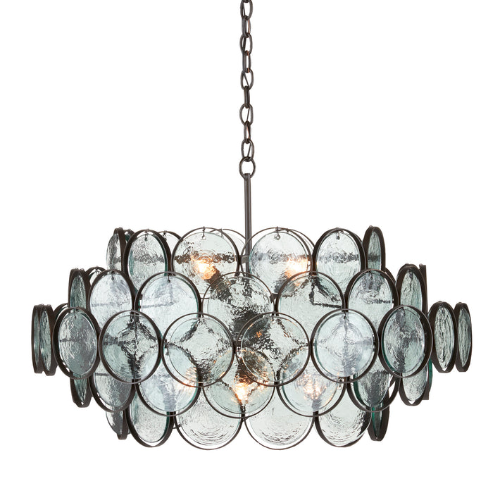 Currey and Company 9000-0880 Eight Light Chandelier, Bronze