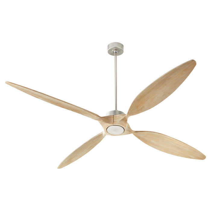 Quorum 28804-65 80" Ceiling Fan, Satin Nickel