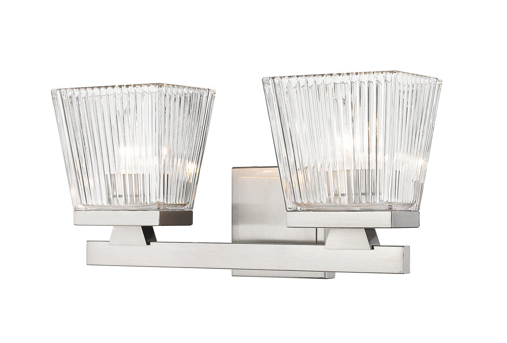 Z-Lite 1936-2V-BN Two Light Vanity, Brushed Nickel