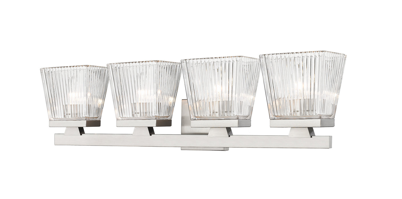 Z-Lite 1936-4V-BN Four Light Vanity, Brushed Nickel