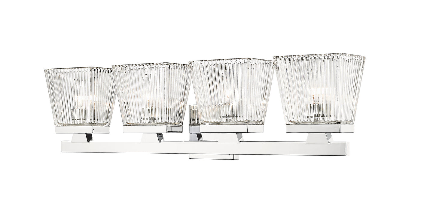 Z-Lite 1936-4V-CH Four Light Vanity, Chrome