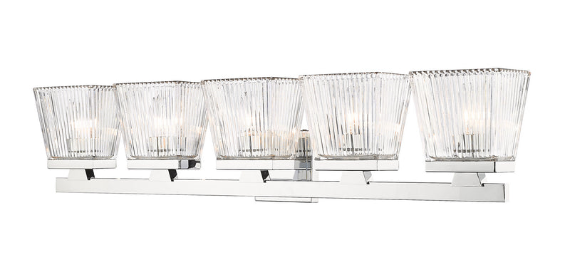 Z-Lite 1936-5V-CH Five Light Vanity, Chrome