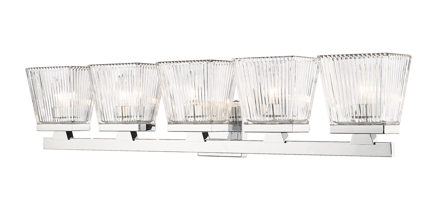 Z-Lite 1936-5V-CH Five Light Vanity, Chrome