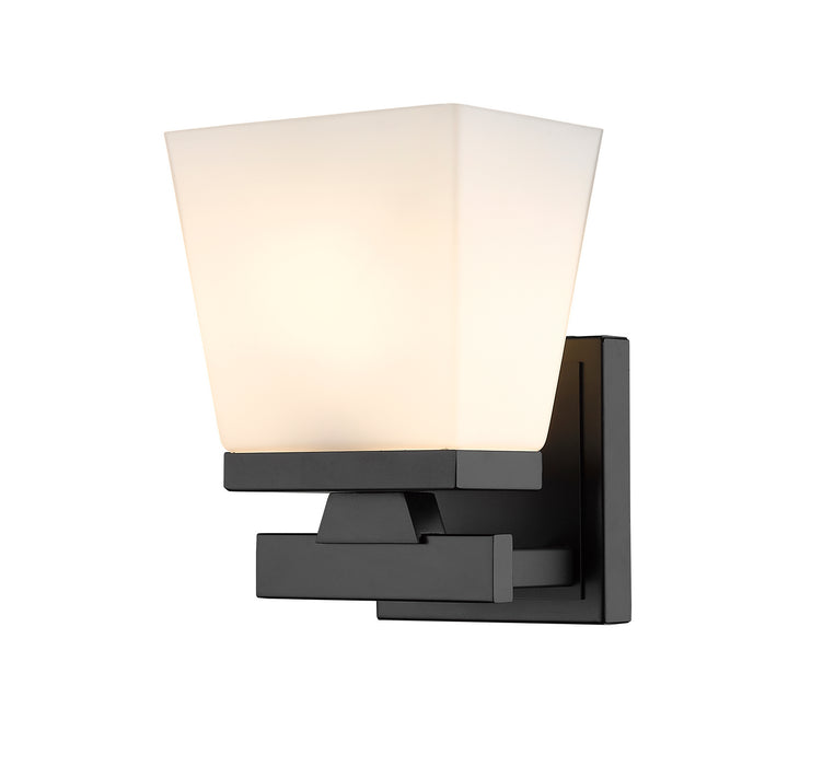 Z-Lite 1937-1S-MB One Light Wall Sconce, Matte Black