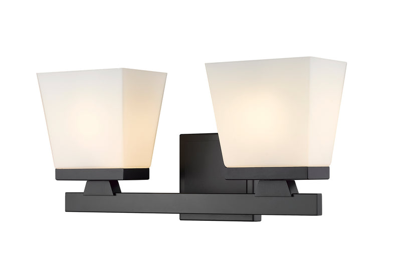 Z-Lite 1937-2V-MB Two Light Vanity, Matte Black