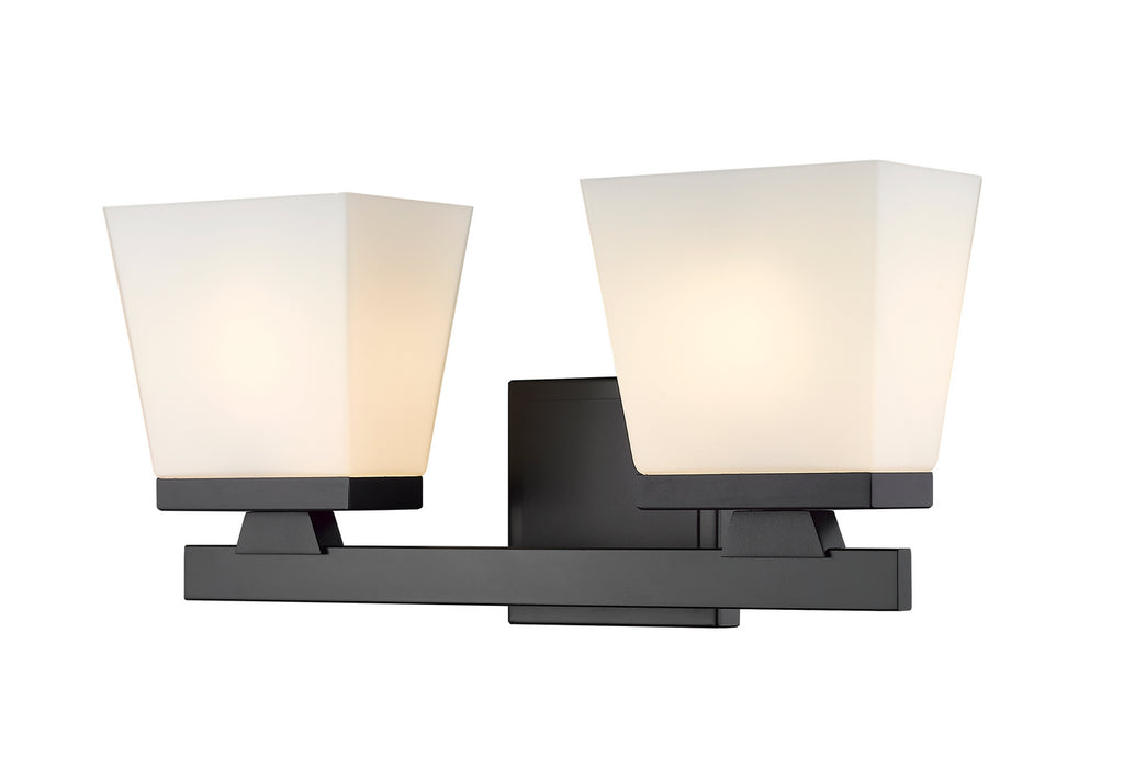 Z-Lite 1937-2V-MB Two Light Vanity, Matte Black