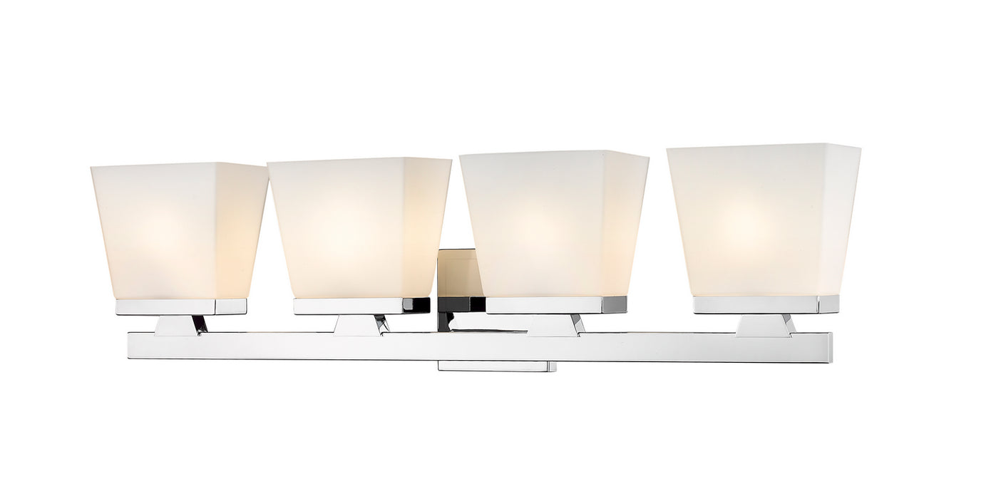 Z-Lite 1937-4V-CH Four Light Vanity, Chrome