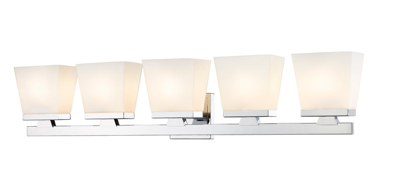 Z-Lite 1937-5V-CH Five Light Vanity, Chrome