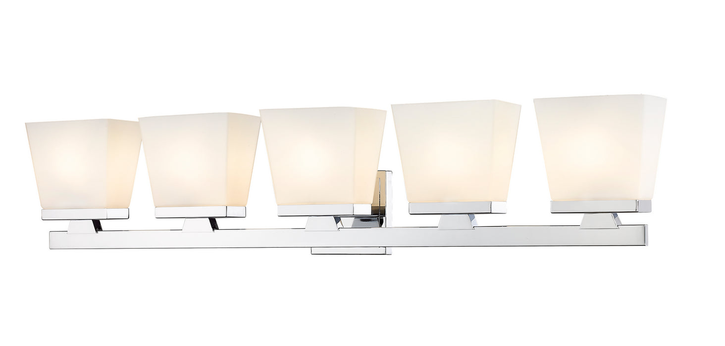 Z-Lite 1937-5V-CH Five Light Vanity, Chrome