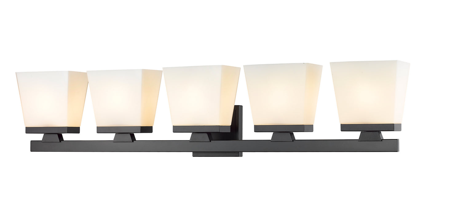 Z-Lite 1937-5V-MB Five Light Vanity, Matte Black