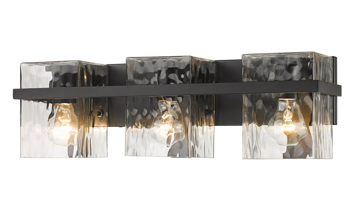 Z-Lite 1938-3V-MB Three Light Vanity, Matte Black