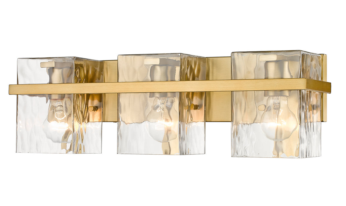 Z-Lite 1938-3V-MGLD Three Light Vanity, Modern Gold