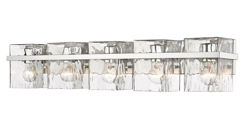 Z-Lite 1938-5V-CH Five Light Vanity, Chrome