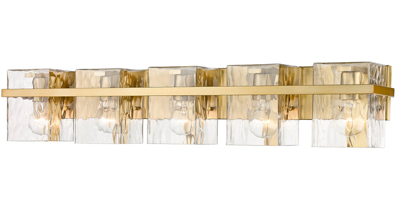 Z-Lite 1938-5V-MGLD Five Light Vanity, Modern Gold