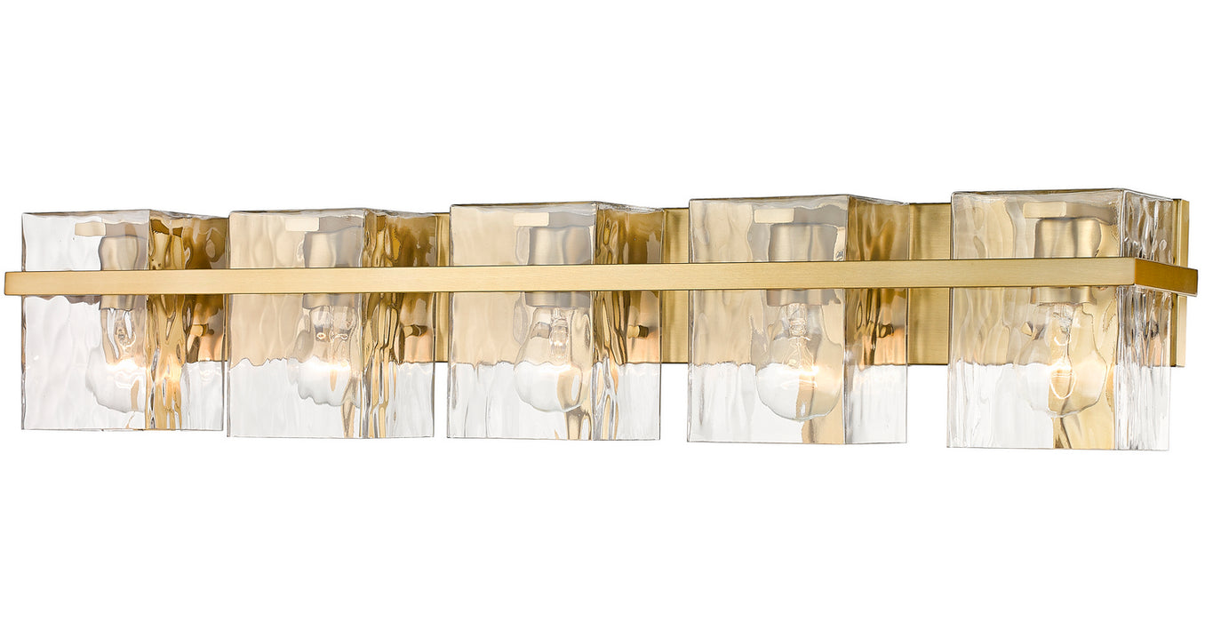 Z-Lite 1938-5V-MGLD Five Light Vanity, Modern Gold