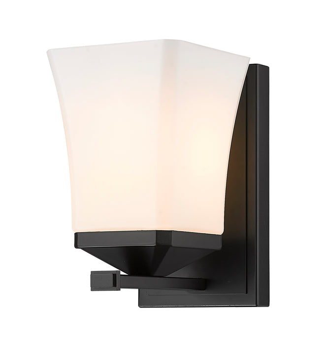 Z-Lite 1939-1S-MB One Light Wall Sconce, Matte Black