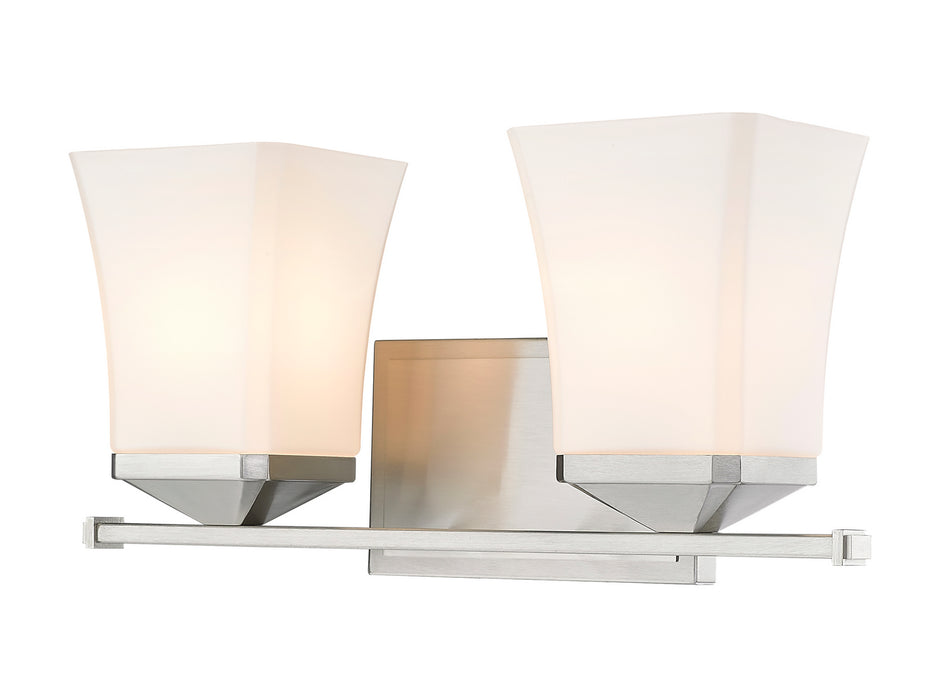 Z-Lite 1939-2V-BN Two Light Vanity, Brushed Nickel