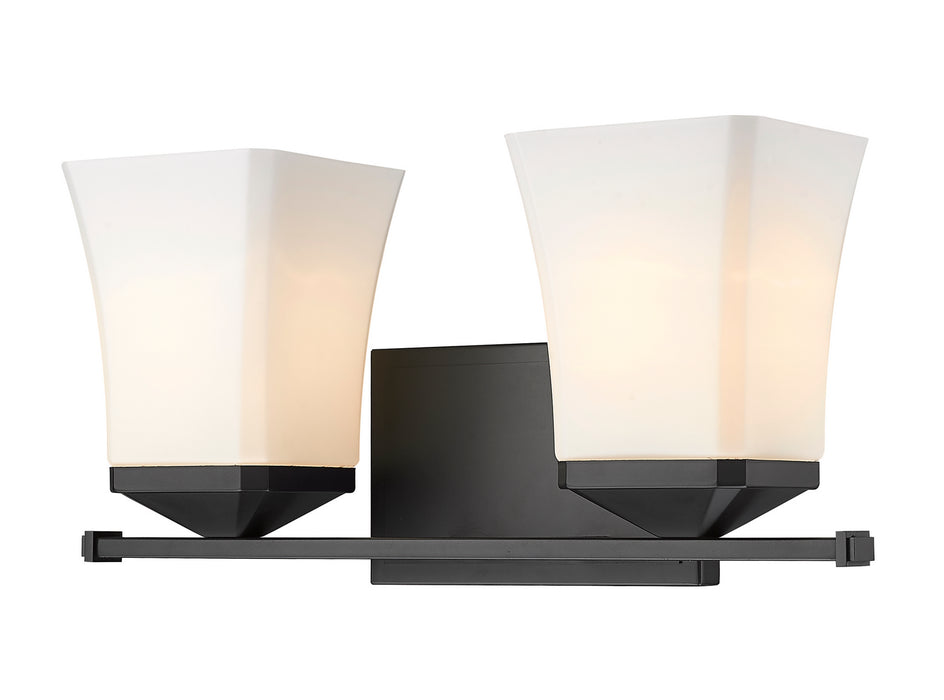 Z-Lite 1939-2V-MB Two Light Vanity, Matte Black